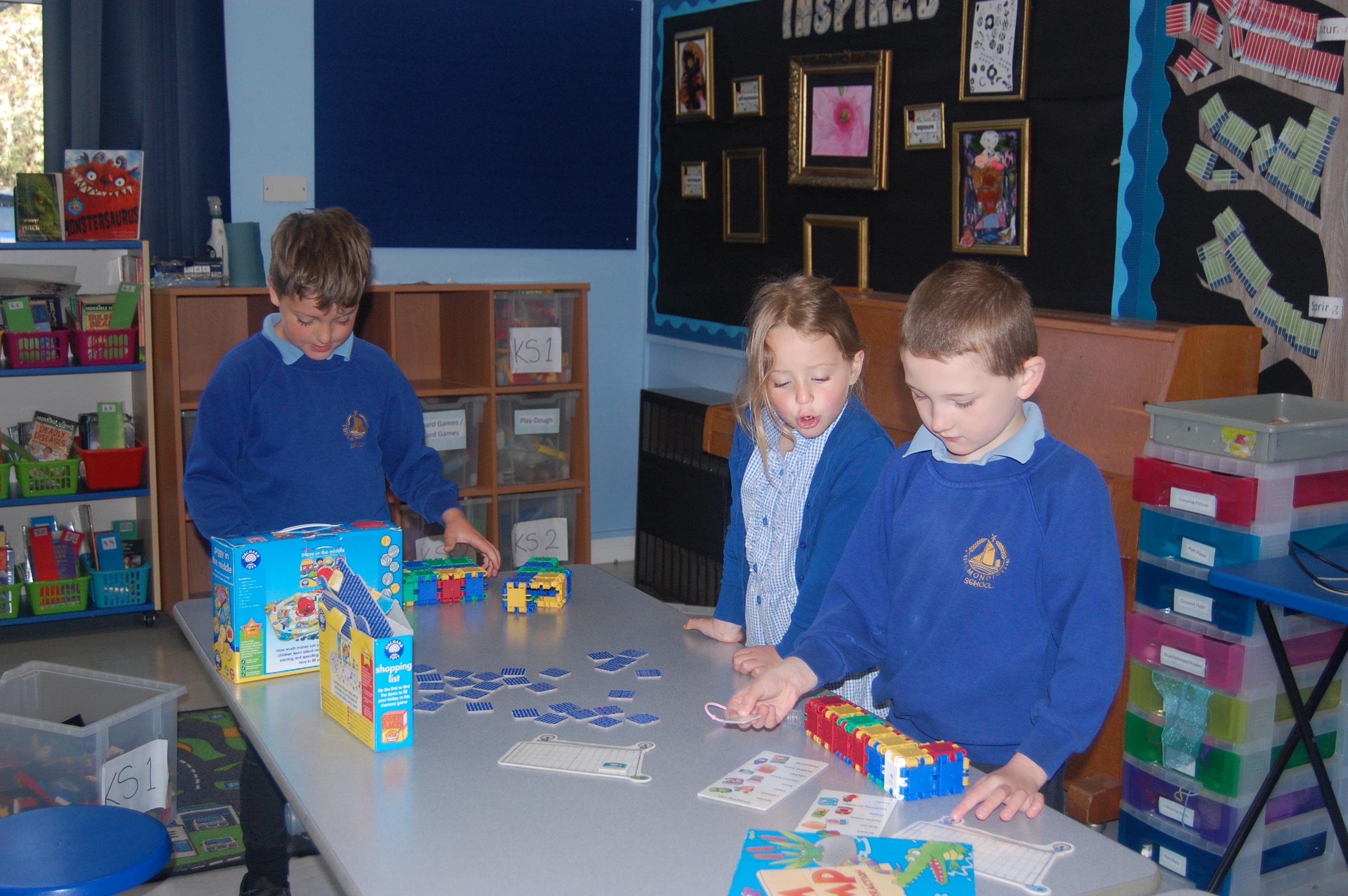 Children can choose which activities to do.